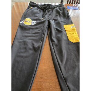 New NBA ultra Game Black La Lakers Sweat Pants Sz Small